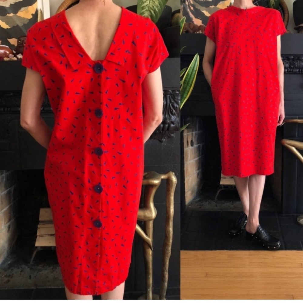 Y's Yohji Yamamoto Button Back True Red Size M Li… - image 1